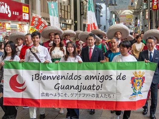 Gira de trabajo, Libia García, Guanajuato, Japón