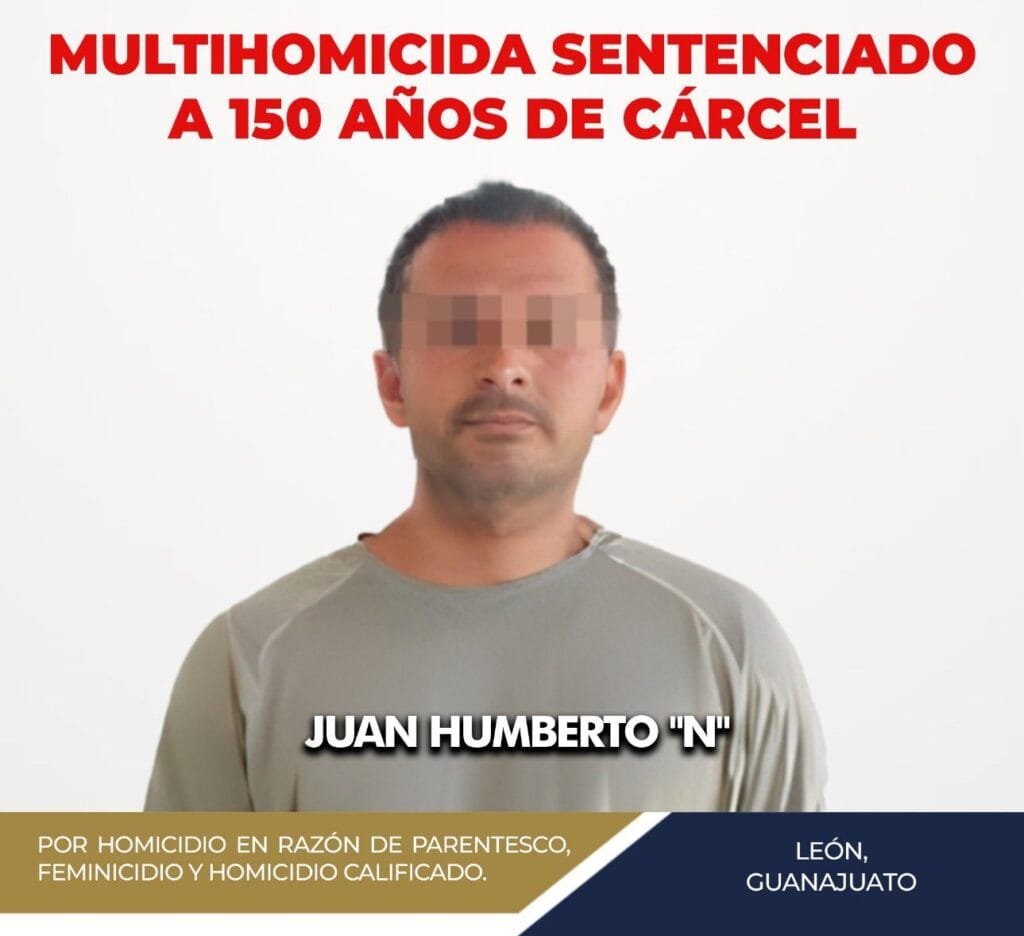 150 años de cárcel para Juan Humberto, quien asesinó a su familia en León