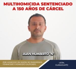 150 años de cárcel para Juan Humberto, quien asesinó a su familia en León