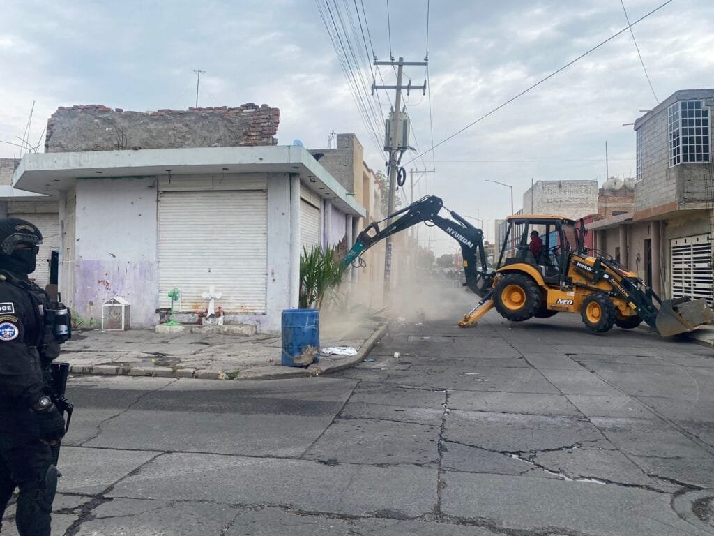 narco casa, San Francisco del Rincón, recuperan fuerzas de seguridad