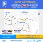 cambio de rutas, sit, rally de las naciones, león, arco de la calzada