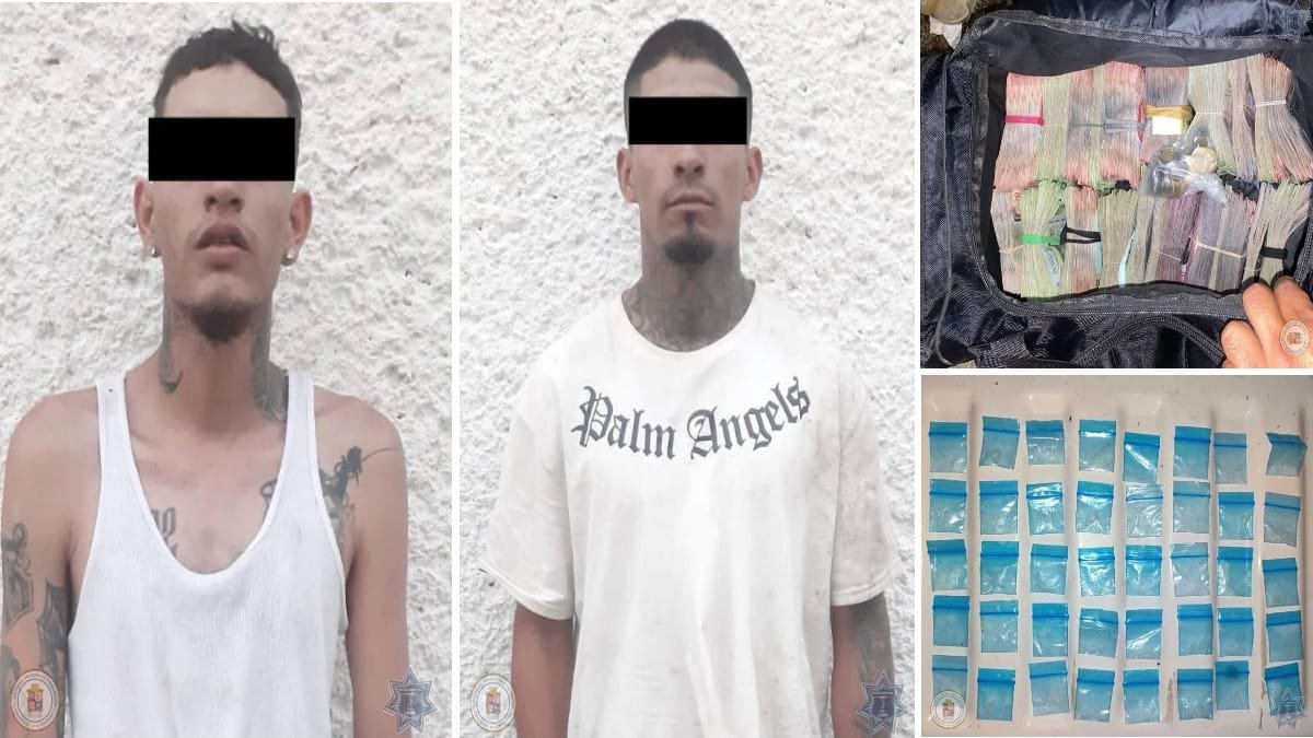 Detenidos, La Huaracha, droga, dinero, policía municipal