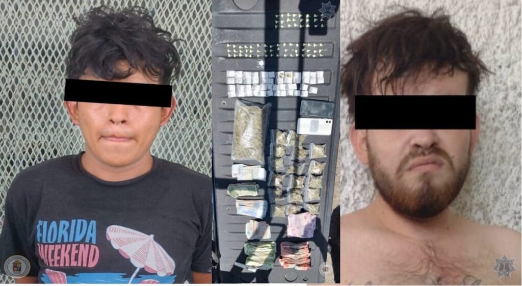 Miguel Alemán, detenidos, policía municipal, secuestradores, droga