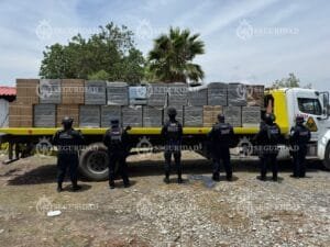 Romita, refrigeradores, robo tractocamión, Secretaría de Seguridad y Paz de Guanajuato