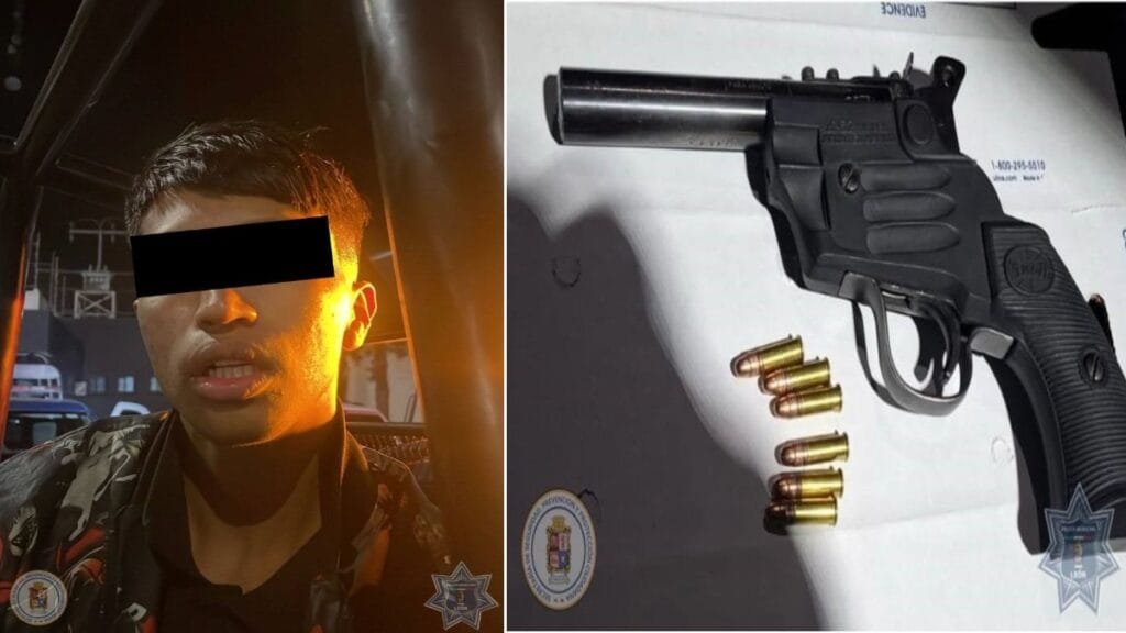 Jardines Delta, arma de fuego, pistola, policía de León