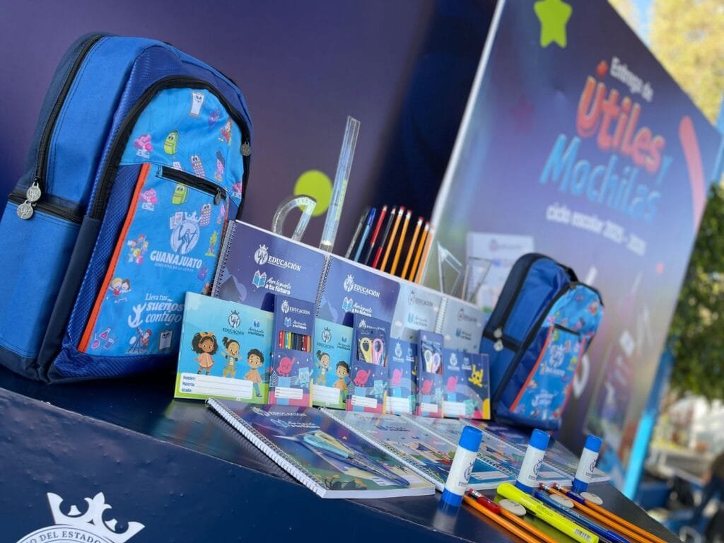 Útiles, alumnos, Guanajuato