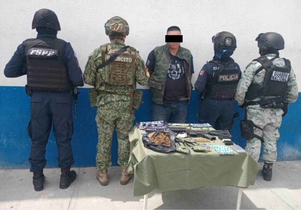 Acámbaro, Guanajuato, detenido, armas fspe