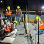 Distribuidor vial, Juan Pablo II, León, Obras