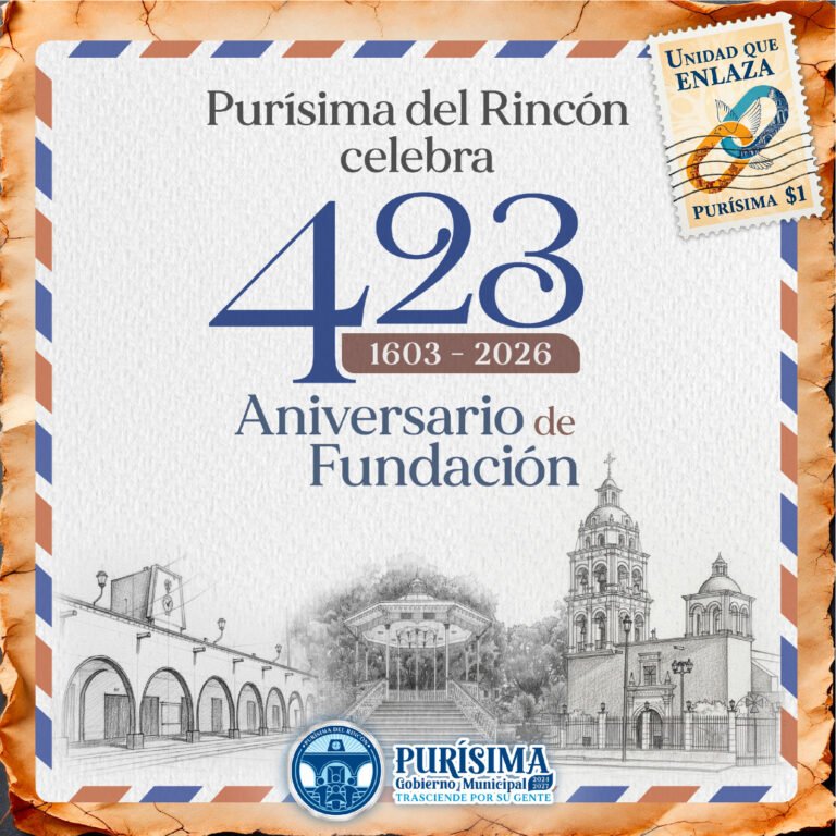 Purísima celebra este 1 de enero de 2026 su 423 Aniversario de Fundación