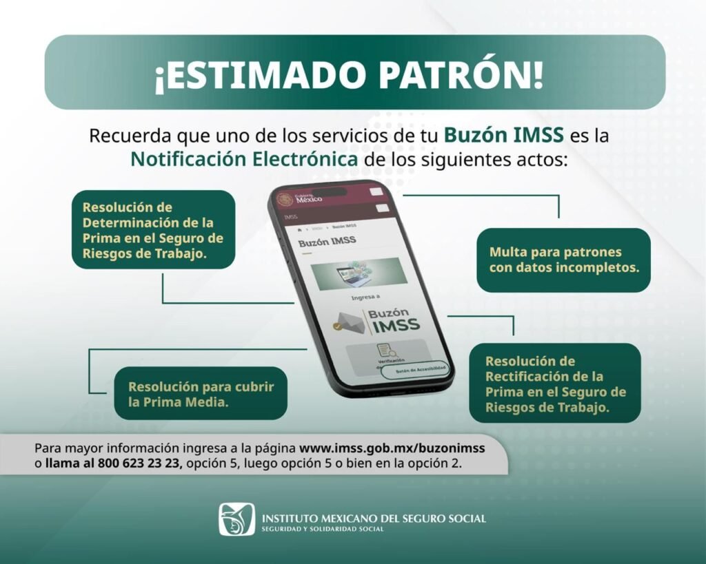 Comunicación directa entre el Seguro Social y sector patronal a través de Buzón IMSS