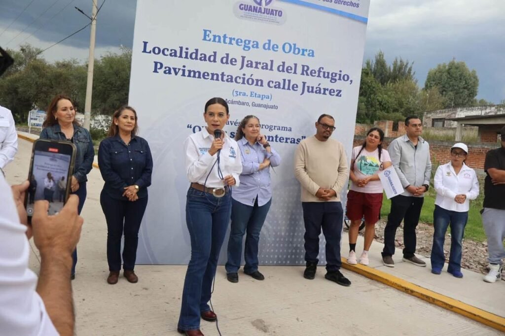Familias de Jaral del Refugio reciben obra impulsada por Clubes Migrantes de Acámbaro y Gobierno de la gente